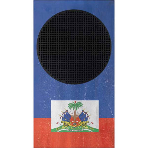 Haiti Flag Distressed Xbox Series S Console Skin